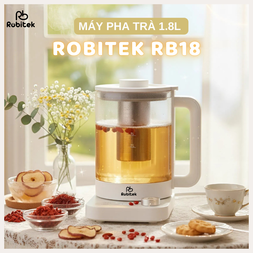 Máy Pha Trà Robitek RB18 - 1.8L – Đa năng&nbsp;